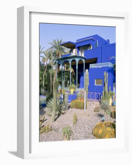 Jardin Majorelle, Marrakech (Marrakesh), Morocco, North Africa, Africa-Bruno Morandi-Framed Photographic Print