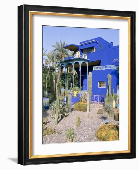 Jardin Majorelle, Marrakech (Marrakesh), Morocco, North Africa, Africa-Bruno Morandi-Framed Photographic Print