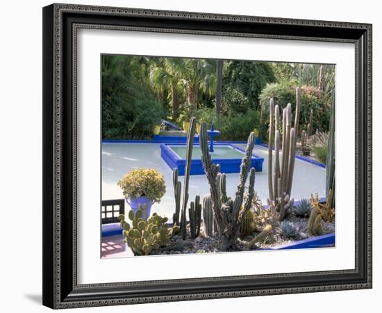 Jardin Majorelle, Marrakech (Marrakesh), Morocco, North Africa, Africa-Bruno Morandi-Framed Photographic Print