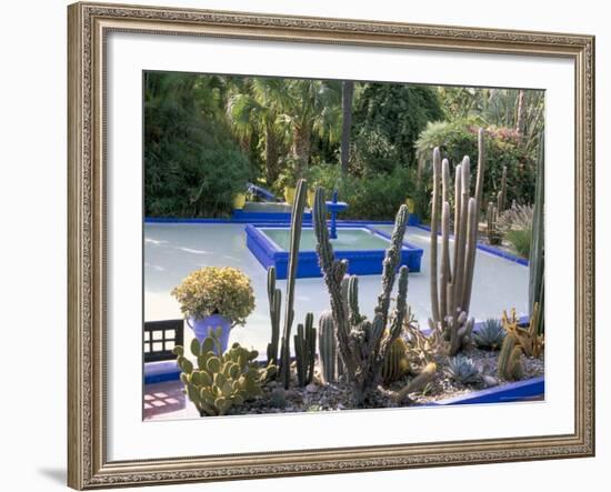 Jardin Majorelle, Marrakech (Marrakesh), Morocco, North Africa, Africa-Bruno Morandi-Framed Photographic Print