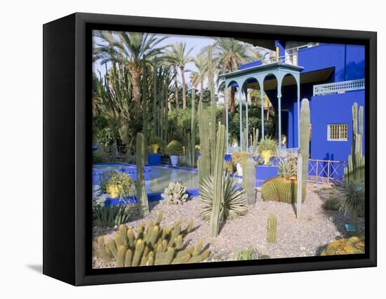 Jardin Majorelle, Marrakech (Marrakesh), Morocco, North Africa, Africa-Bruno Morandi-Framed Premier Image Canvas