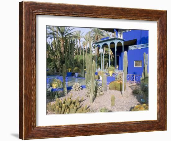 Jardin Majorelle, Marrakech (Marrakesh), Morocco, North Africa, Africa-Bruno Morandi-Framed Photographic Print