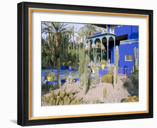 Jardin Majorelle, Marrakech (Marrakesh), Morocco, North Africa, Africa-Bruno Morandi-Framed Photographic Print