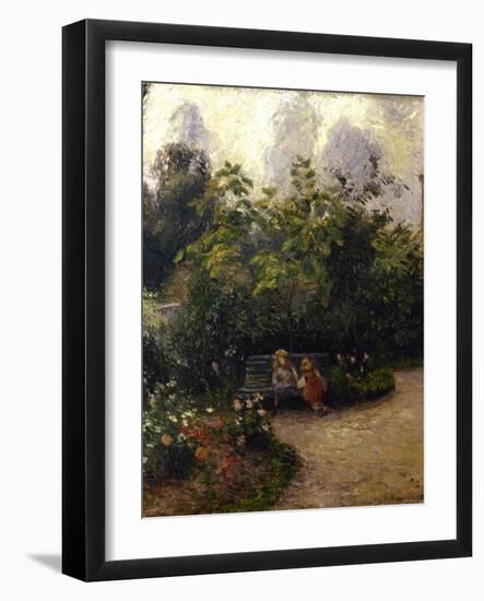 Jardin potager à l'Hermitage, à Pontoise-Camille Pissarro-Framed Giclee Print