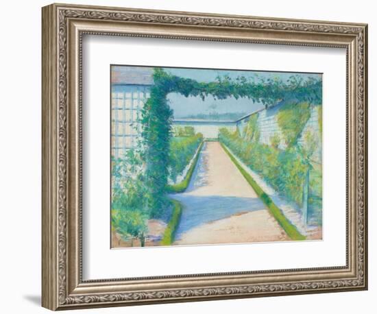 Jardin Potager, Yerres, 1877 (Pastel on Paper)-Gustave Caillebotte-Framed Giclee Print