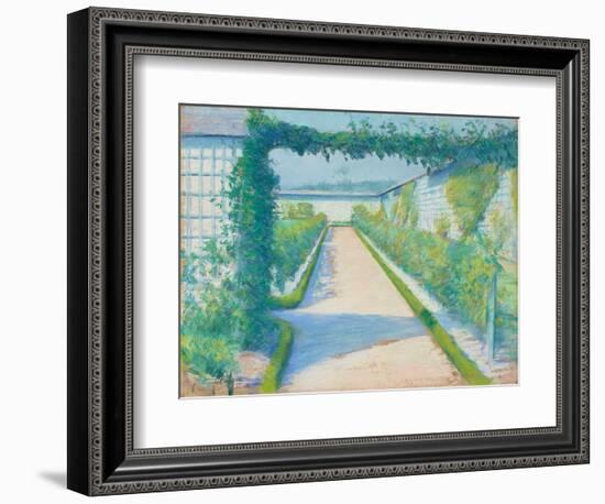 Jardin Potager, Yerres, 1877 (Pastel on Paper)-Gustave Caillebotte-Framed Giclee Print