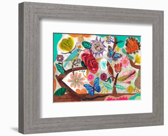 Jardín Vivo-Mercedes Lagunas-Framed Art Print