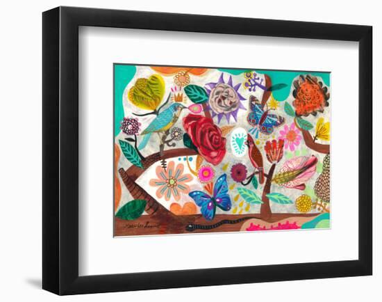 Jardín Vivo-Mercedes Lagunas-Framed Art Print