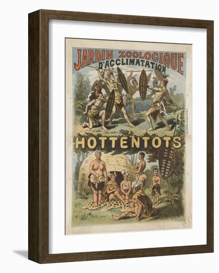 Jardin zoologique d'acclimatation, Hottentots-null-Framed Giclee Print