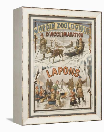 Jardin zoologique d'acclimatation, Lapons-null-Framed Premier Image Canvas