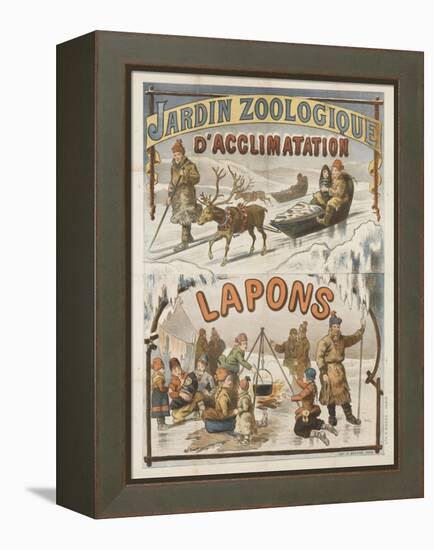 Jardin zoologique d'acclimatation, Lapons-null-Framed Premier Image Canvas