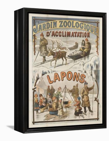 Jardin zoologique d'acclimatation, Lapons-null-Framed Premier Image Canvas