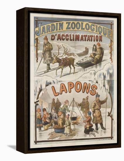 Jardin zoologique d'acclimatation, Lapons-null-Framed Premier Image Canvas