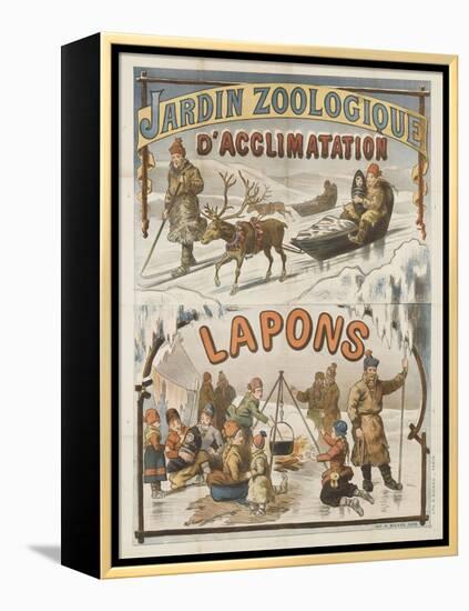 Jardin zoologique d'acclimatation, Lapons-null-Framed Premier Image Canvas