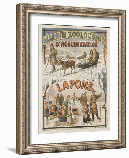 Jardin zoologique d'acclimatation, Lapons-null-Framed Giclee Print