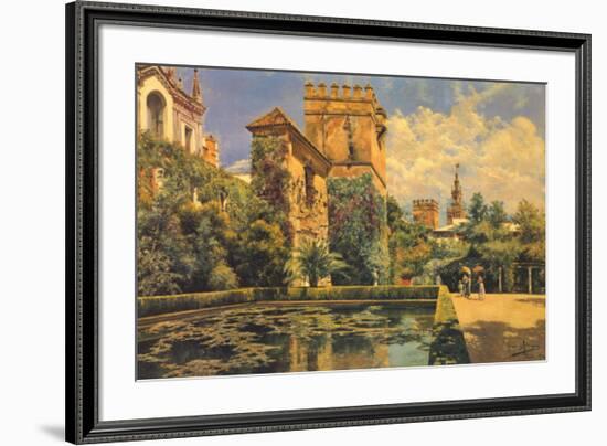 Jardines del Alcazar de Sevilla-Manuel Garcia Y Rodriguez-Framed Art Print