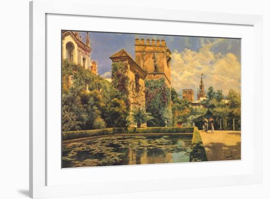 Jardines del Alcazar de Sevilla-Manuel Garcia Y Rodriguez-Framed Art Print