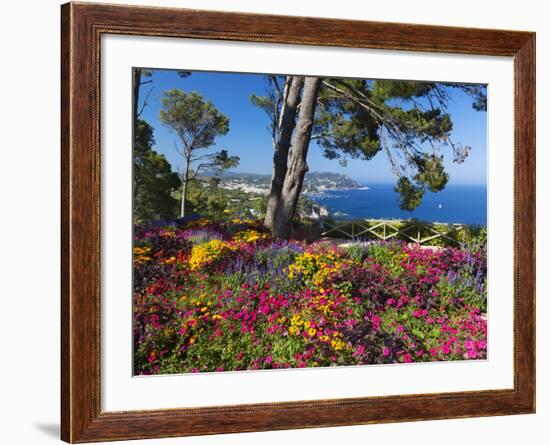 Jardins Botanico De Cap Roig, Calella De Palafrugell, Costa Brava, Catalonia, Spain, Mediterranean,-Stuart Black-Framed Photographic Print