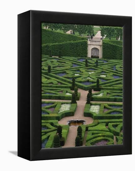 Jardins Et Chateau Villandry, France-Walter Bibikow-Framed Premier Image Canvas