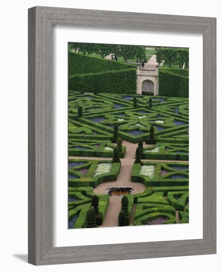 Jardins Et Chateau Villandry, France-Walter Bibikow-Framed Photographic Print