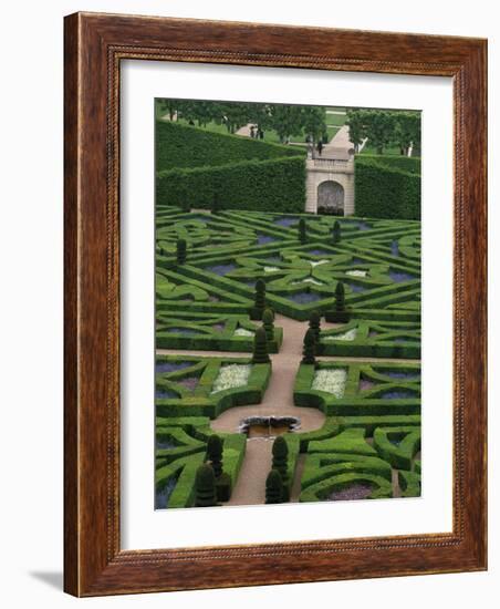 Jardins Et Chateau Villandry, France-Walter Bibikow-Framed Photographic Print