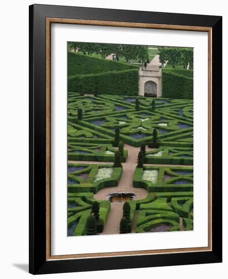 Jardins Et Chateau Villandry, France-Walter Bibikow-Framed Photographic Print