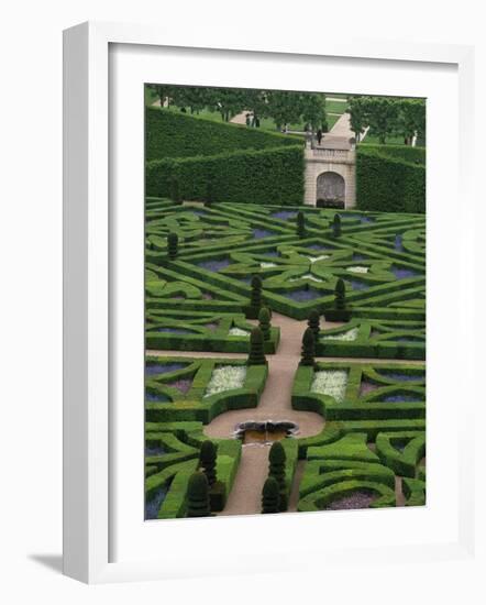 Jardins Et Chateau Villandry, France-Walter Bibikow-Framed Photographic Print