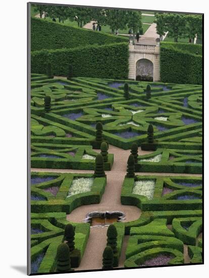 Jardins Et Chateau Villandry, France-Walter Bibikow-Mounted Photographic Print