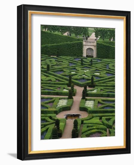 Jardins Et Chateau Villandry, France-Walter Bibikow-Framed Photographic Print