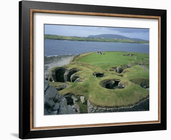 Jarlshof, Shetland, Scotland, United Kingdom-David Lomax-Framed Photographic Print