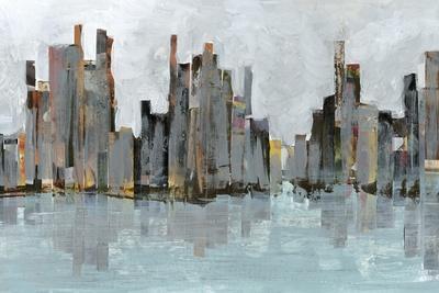 abstract skyline painting