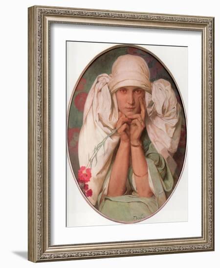 Jaroslava, 1920-Alphonse Mucha-Framed Giclee Print