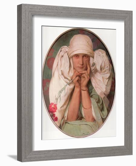 Jaroslava, 1920-Alphonse Mucha-Framed Giclee Print