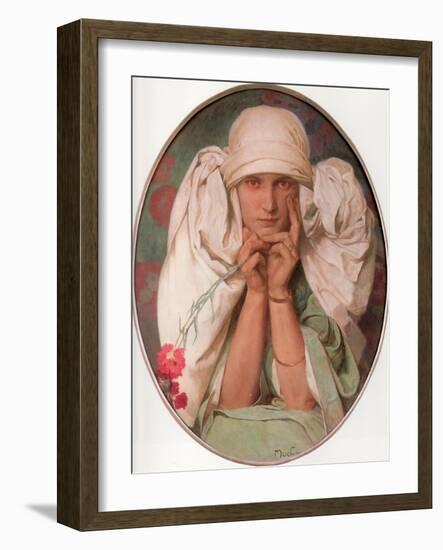 Jaroslava, 1920-Alphonse Mucha-Framed Giclee Print