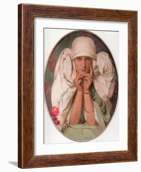 Jaroslava, 1920-Alphonse Mucha-Framed Giclee Print