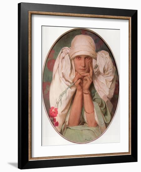 Jaroslava, 1920-Alphonse Mucha-Framed Giclee Print