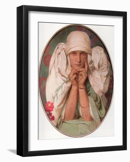 Jaroslava, 1920-Alphonse Mucha-Framed Giclee Print