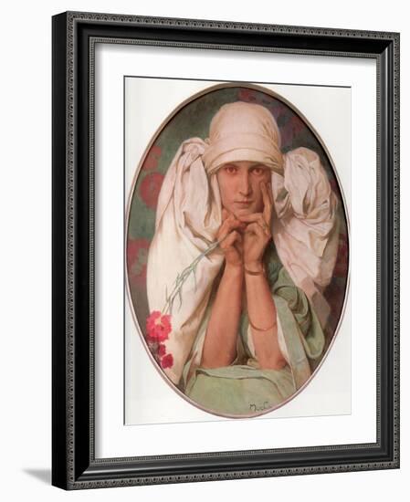 Jaroslava, 1920-Alphonse Mucha-Framed Giclee Print