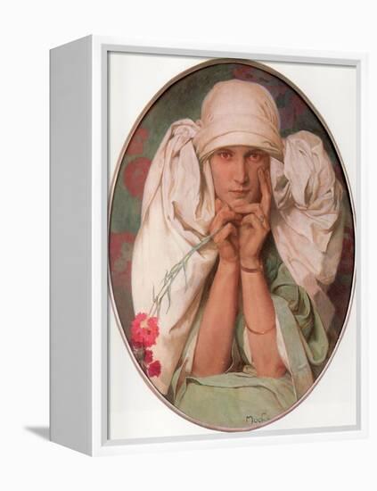 Jaroslava, 1920-Alphonse Mucha-Framed Premier Image Canvas