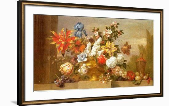 Jarron de Bronce con Flores-Jacob Bogdani-Framed Art Print