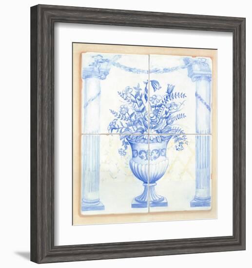 Jarrones Azules I-V^ Alber-Framed Art Print