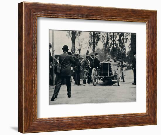 'Jarrott arrives at Bordeaux in the Race of Death', 1937-Unknown-Framed Photographic Print