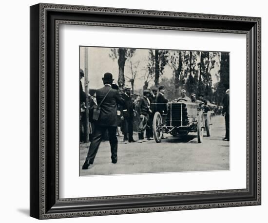 'Jarrott arrives at Bordeaux in the Race of Death', 1937-Unknown-Framed Photographic Print