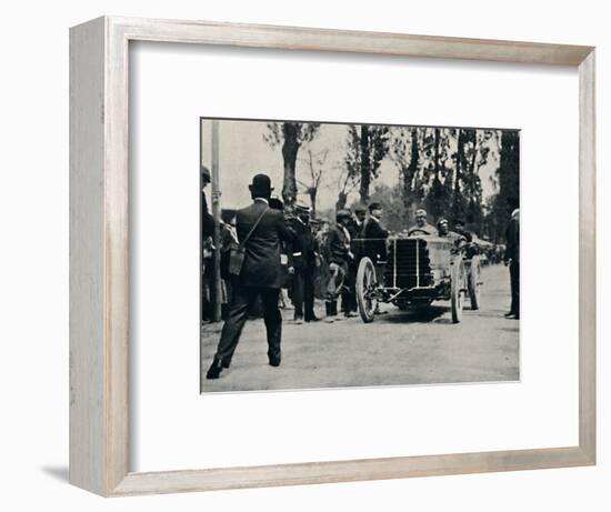 'Jarrott arrives at Bordeaux in the Race of Death', 1937-Unknown-Framed Photographic Print