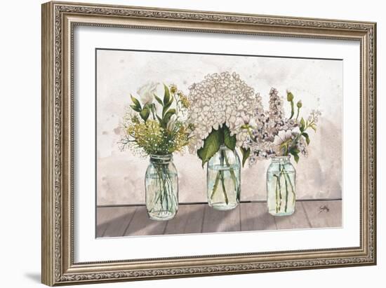 Jars of Wildflowers-Elizabeth Medley-Framed Art Print