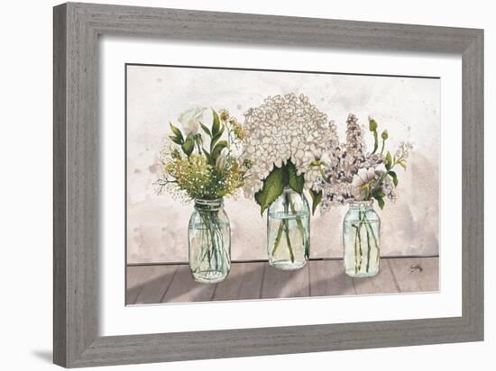 Jars of Wildflowers-Elizabeth Medley-Framed Art Print