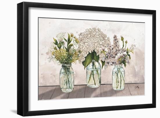 Jars of Wildflowers-Elizabeth Medley-Framed Art Print