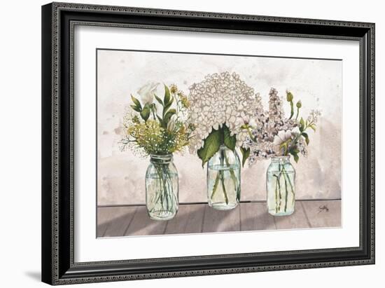 Jars of Wildflowers-Elizabeth Medley-Framed Art Print