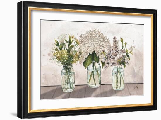 Jars of Wildflowers-Elizabeth Medley-Framed Art Print