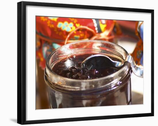 Jars Pots of Marmelade Covered with Provencal Cloth, Clos Des Iles, Le Brusc-Per Karlsson-Framed Photographic Print